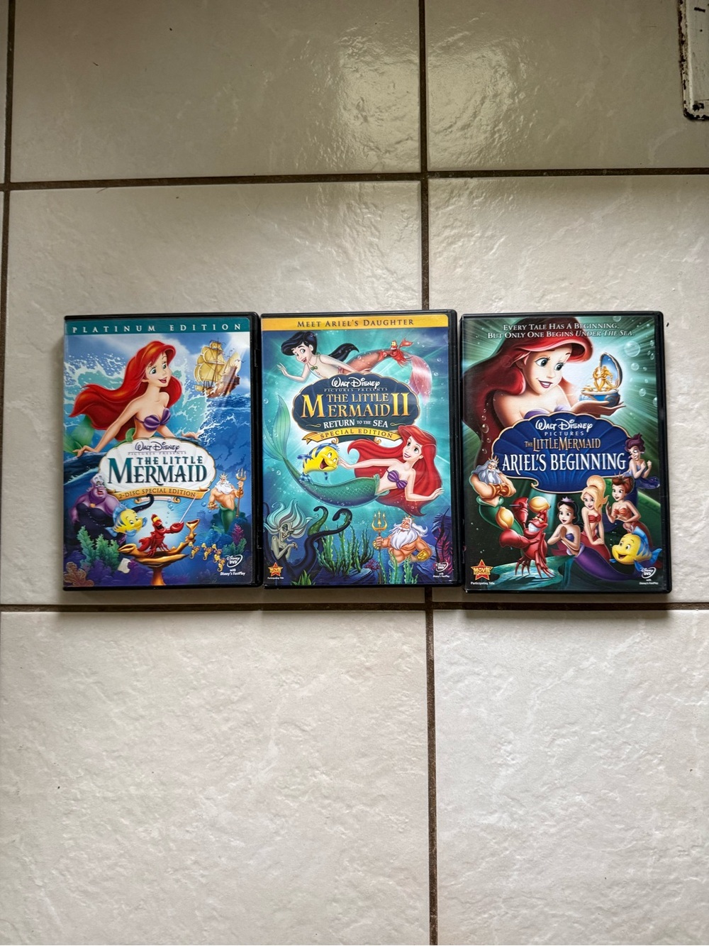 Disney The Little Mermaid Trilogy DVDs